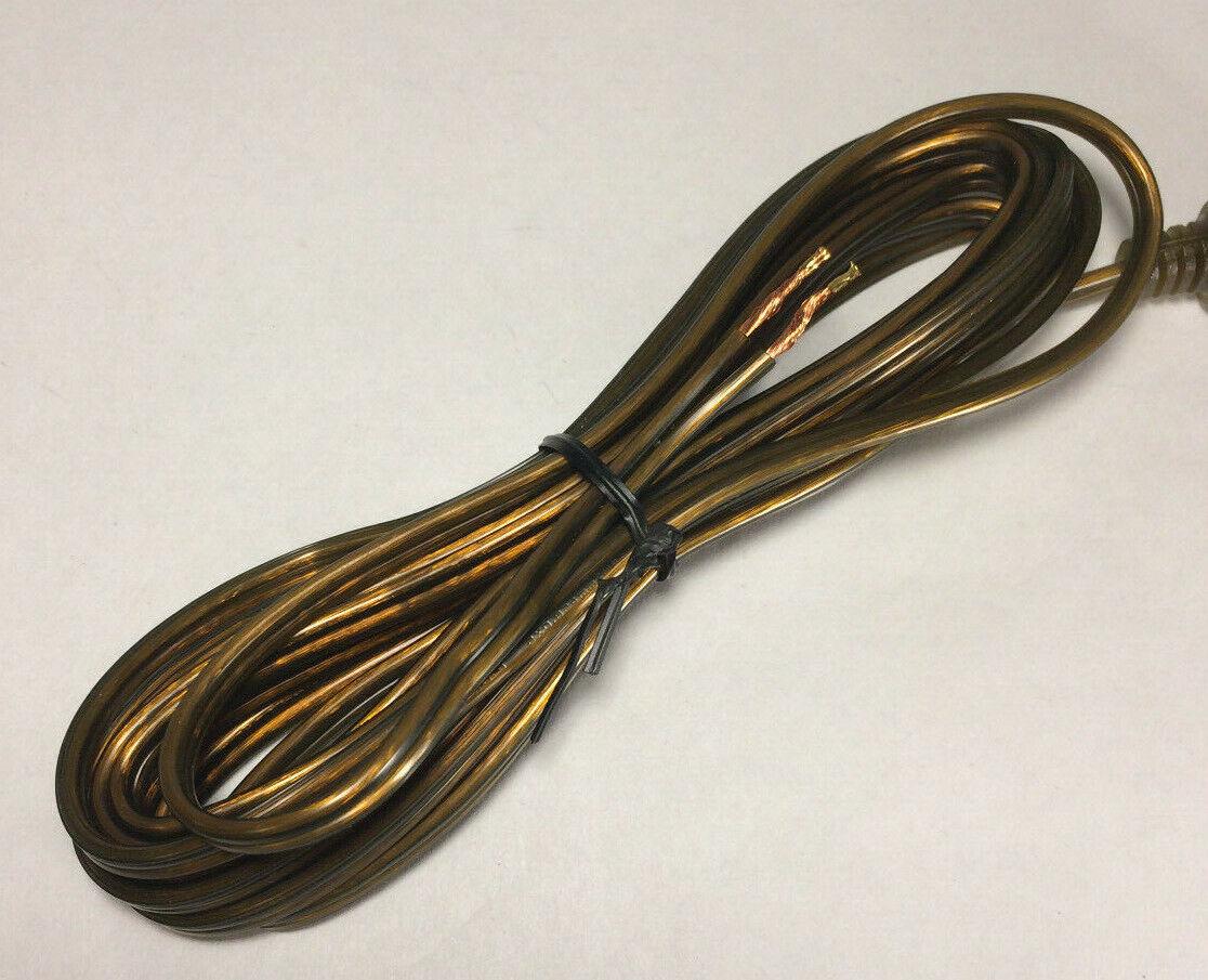 NEW 12' Antique Bronze 18/2 Plastic Covered Lamp Cord Plug Set SPT - 1,U.L., CS726 - Stone Door Lamps