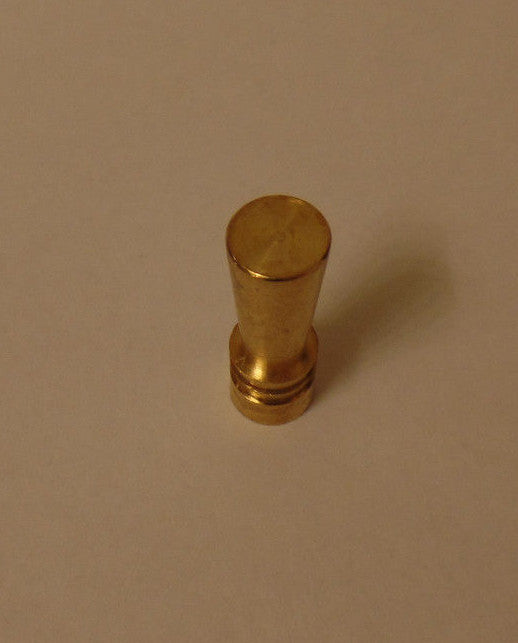 New Unfinished Brass Deco Style Lamp Finial , 1/4-27F, 1 7/16" ht. #BF085U