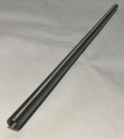 New 24" Brushed Steel Female Threaded Lamp Pipe, Rod, 1/8F Tap (3/8") #SP226S