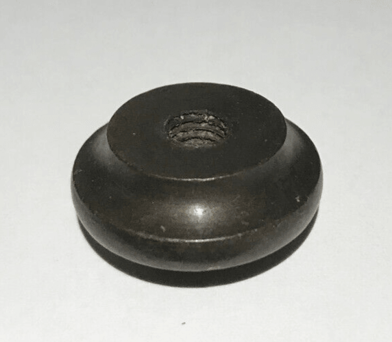 New 1/2" Brass Handel Style Lamp Finial, Bronze Finish, 1/4 - 27F, #BF280A - Stone Door Lamps