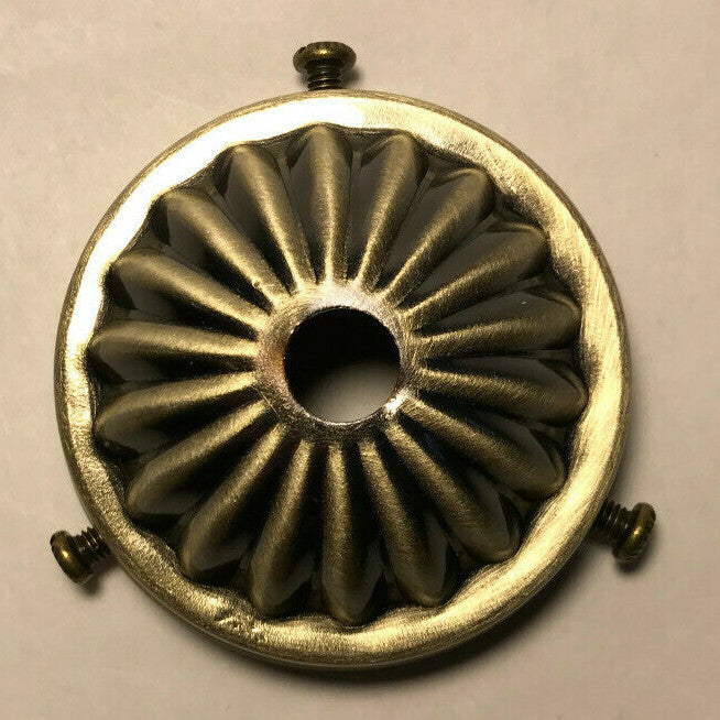 New 2 1/4" Fitter Steel Shade Holder, Antique Brass Finish, 1/8 IP #SH908A