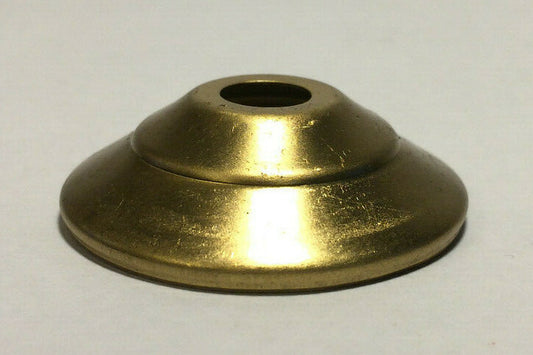 New 1 3/4" Solid Spun Brass Vase Cap, Lamp Cap,  Unfinished Brass, 1/8 IP VC602U