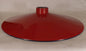 NEW 14" Red Metal Porcelain Industrial Style Flat Lamp Pendant Light Shade - Stone Door Lamps