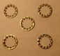 Lot of 5 Plated Steel Lock Washer, Canopy, Lamp Part 1/8 IP Slip, fits 3/8" pipe