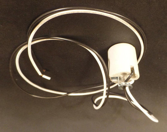 New Keyless Medium Base E26 Porcelain Socket With 42" Lead Wires And Hickey #L42 - Stone Door Lamps