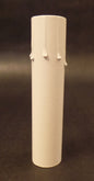 3" Flat White Paperboard Candle Cover w/ Drip Chandelier Lamp Socket,Candelabra