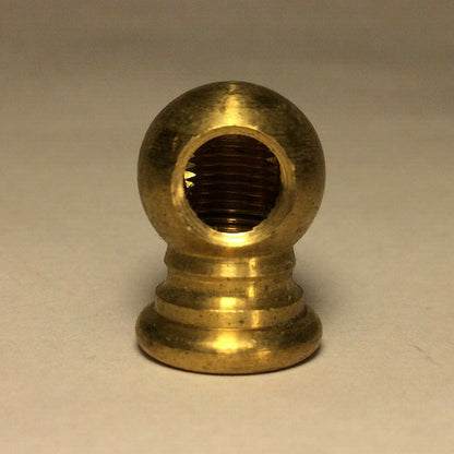 New 2-Way Unfinished Brass Lamp Arm Back, 3/4" Dia., 1/8Fx1/8F (3/8") #AB491U