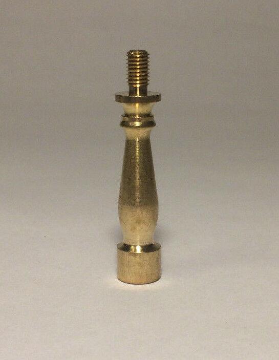 NEW 2" HEIGHT TURNED BRASS LAMP SHADE FINIAL RISER - Unfinished Brass RIS87U - Stone Door Lamps