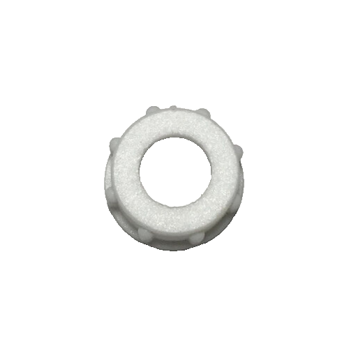 New White Bakelite (Plastic) Lamp Cord Bushing, 1/4F Tap (1/2") #CB906
