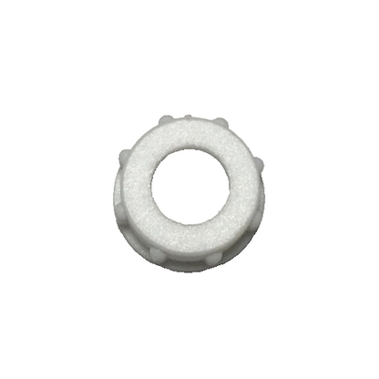 New White Bakelite (Plastic) Lamp Cord Bushing, 1/4F Tap (1/2") #CB906