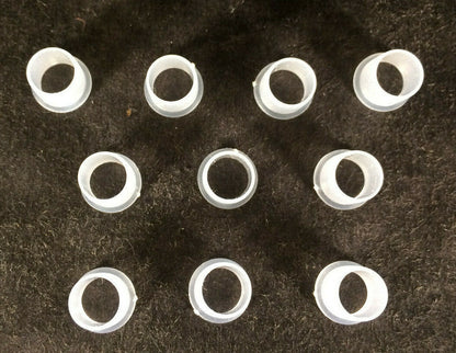 Lot of 10 Clear Plastic Pipe Hole Bushing Lamp Cord Protector For 1/8 IPS Pipe