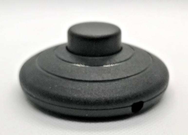 New On/Off Black Phenolic Push Button Floor Switch For SPT-1 & SPT-2 Cord #FS151