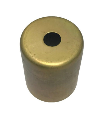 New 2" Raw Brass Lamp Socket Cup For Medium Base Sockets, 1 1/2" Dia. #SC661U - Stone Door Lamps