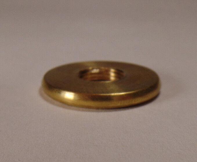 New 1" Turned Brass Check Ring Seating Ring, 1/8F Tap, Unfinished Brass #SR548U - Stone Door Lamps