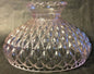 New 10" Pink Crystal Glass Diamond Quilted Student Lamp Shade, Crimp Top, #SH408 - Stone Door Lamps