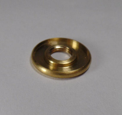 New 1" Turned Brass Check Ring Seating Ring, 1/8F Tap, Unfinished Brass #SR548U - Stone Door Lamps