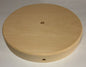 New 8" Modern Style Disc Shaped Rustic Wooden Lamp Base w/ Wire Way Hole #WB316U