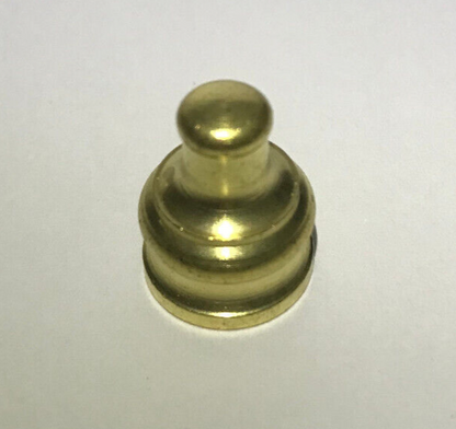 New 11/16" Height Unfinished Brass Pyramid Lamp Finial, 1/8F Tap(3/8") #BF966