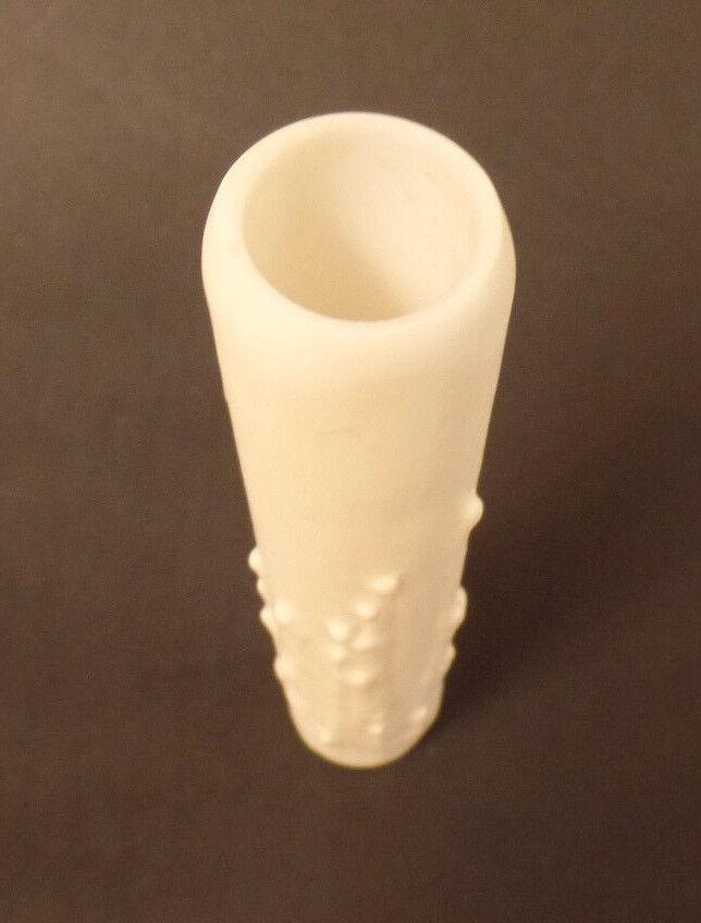 6" Flat White PolyBeesWax Chandelier Candelabra Candle Cover with DRIPS CC911T - Stone Door Lamps