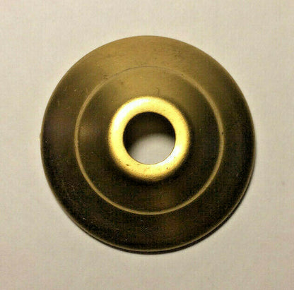 New 1 3/4" Solid Spun Brass Vase Cap, Lamp Cap,  Unfinished Brass, 1/8 IP VC602U