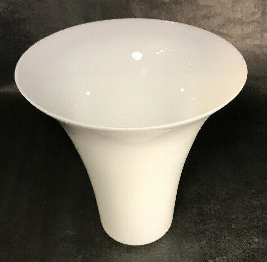 New 8" Tall Opal White Glass Tulip Shaded Torchiere Lamp Shade For Stiffel Lamps - Stone Door Lamps