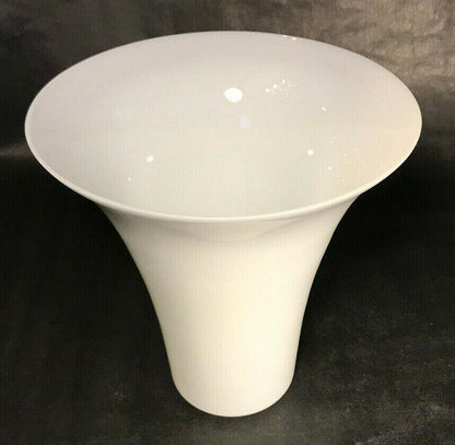New 8" Tall Opal White Glass Tulip Shaded Torchiere Lamp Shade For Stiffel Lamps - Stone Door Lamps