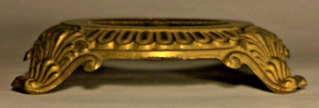 New Die Cast Unfinished Brass Victorian Style Lamp Base, 8 3/4" Diameter #BB010U