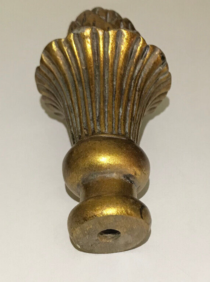 New 4 1/4" Large Pineapple Lamp Finial, Copper Finish, 1/4-27F Tap, #PF032B