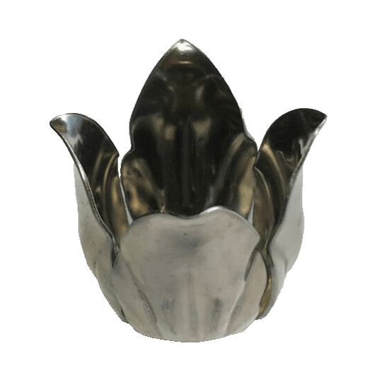 New Stamped Steel Lamp, Chandelier Candle Cup Shade Holder, Husk, 1 5/8" O.D. - Stone Door Lamps