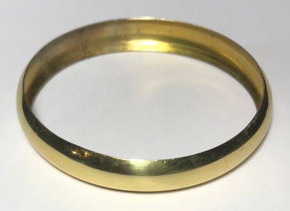 New Spun Brass Connector For Lamp Bases & Fonts, 2 1/2"x2 15/32"x7/16" Ht. P&L