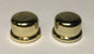 New 9/16" inch Brass Plated & Lacquered Oil Glass Kerosene Lamp Finial Lot of 2
