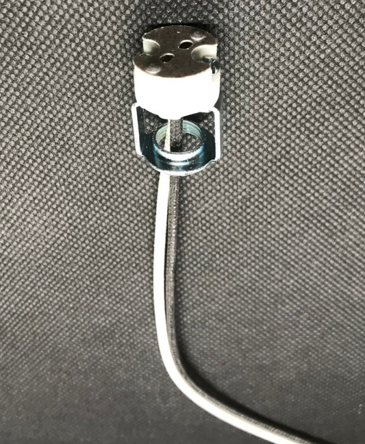 New Porcelain Bi-Pin Halogen Socket For G4, G5.3, GX5.3 & G6.35, 1/8F Hickey