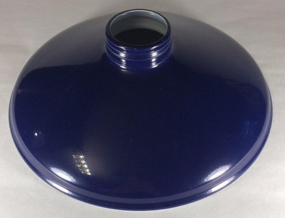 2.25 X 10 Blue Porcelain Industrial Style Metal Cone Lamp Light Shade Pendant - Stone Door Lamps