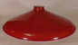 New 14" Red Metal Industrial Lamp Shade, Porcelain Enamel Finish, 2 1/4" Fit.