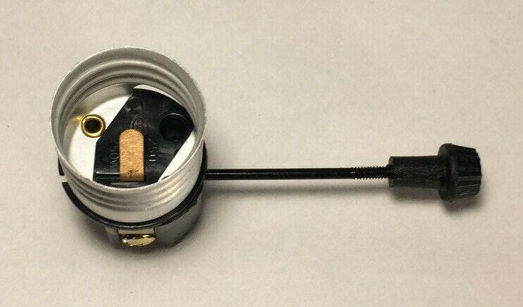 New On/Off Turn Knob Lamp Socket Interior, E26, 2" Mandrel (Turn Knob) #SO200 - Stone Door Lamps