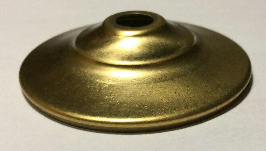 New 2 3/4" Solid Spun Brass Vase Cap, Lamp Cap, Unfinished Brass, 1/8 IP VC606U - Stone Door Lamps