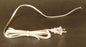 NEW 6' Clear Silver 18/2 Plastic Covered Lamp Cord Plug Set SPT - 1, U.L. #CS703 - Stone Door Lamps