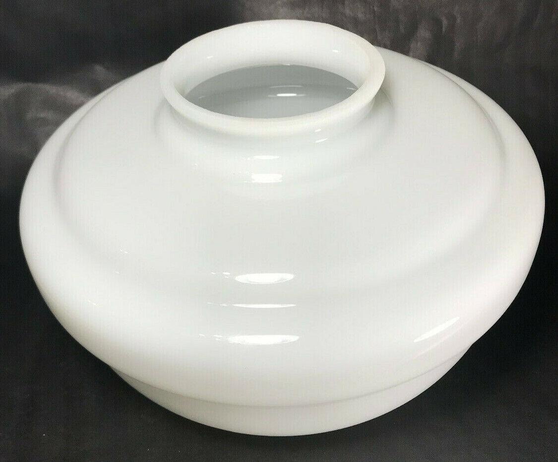 New 4" Lip Fitter Opal Schoolhouse Pendant Shade, 10" Diameter U.S.A. Made PS841 - Stone Door Lamps