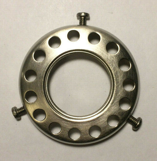 New 2 1/4" Fitter Screw-on Brass Uno Shade Holder Satin Nickel Finish #SHH86SN