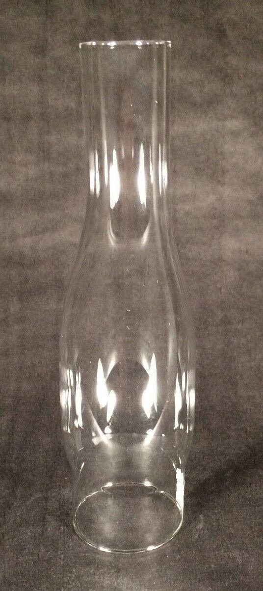 NEW 2 1/2" x 10" Clear Glass Kerosene Oil Lamp Duplex Chimney Oval Bulge #CH938 - Stone Door Lamps