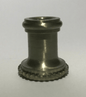 New Turned Brass Lamp Neck, Satin Nickel Finish, 1/8F Tap, 7/8" Ht. #BN946SN - Stone Door Lamps