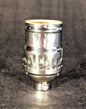 New Brass Short Keyless Early Electric Industrial Style Nickel Lamp Socket #291N - Stone Door Lamps