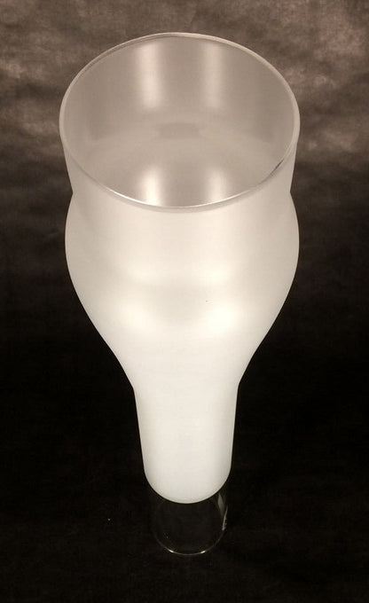 3" x 14" Tall 3/4 Frost Glass Kerosene Oil Electric Lamp Chimney #2 Burner CH973