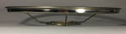 New 10" Solid Brass Rayo & Central Draft Burner Shade Ring Holder, Nickel Plated - Stone Door Lamps