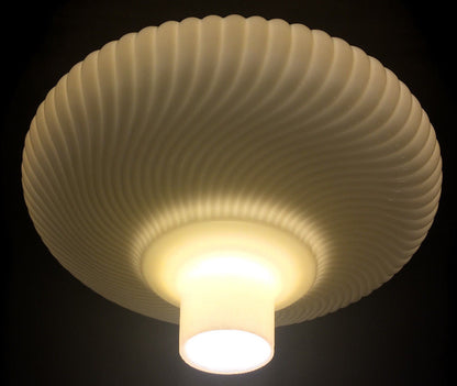 New 14" Antique Style Rib Swirl Nu-Gold Torchiere Lamp Shade Made in USA TS000