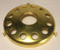 New 4" Fitter Solid Brass Screw On Uno Shade Holder, Unfinished Brass #SH728U - Stone Door Lamps