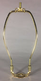 7" Brass Plated Lamp Harp with Base & Protective Coating, regular weight  #HAR54