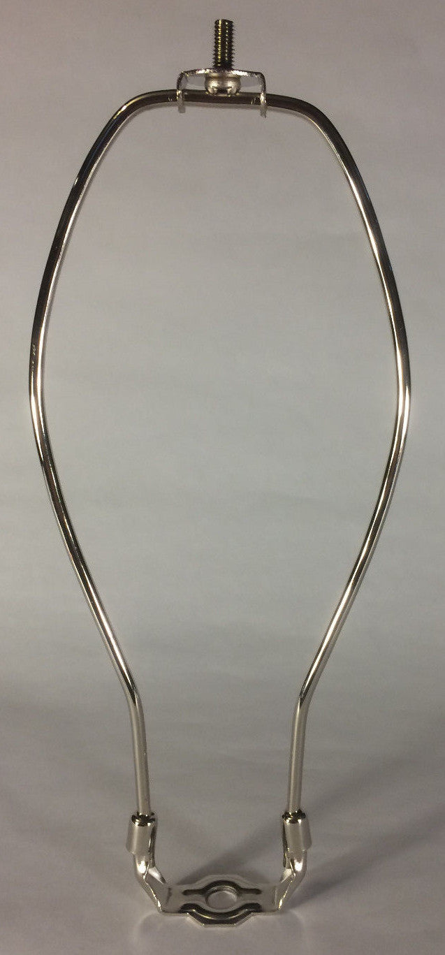 New 10" Nickel Finish Lamp HARP Shade Holder w/Base for Lamp Repair  #HAR60N