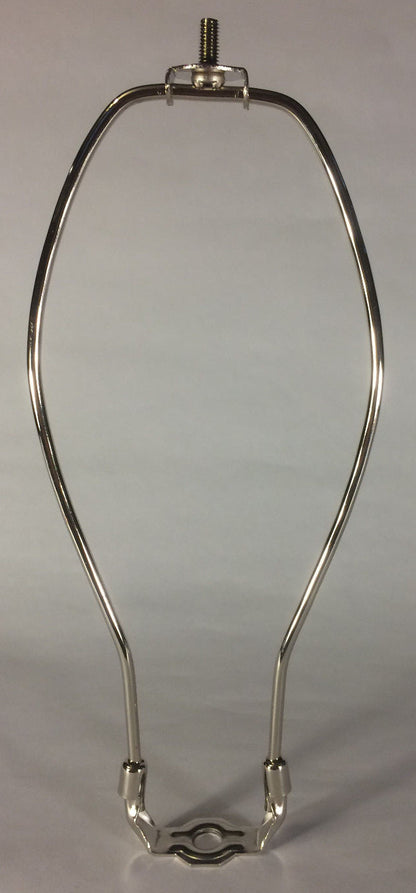 New 10" Nickel Finish Lamp HARP Shade Holder w/Base for Lamp Repair  #HAR60N