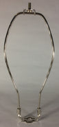 New 10" Nickel Finish Lamp HARP Shade Holder w/Base for Lamp Repair  #HAR60N